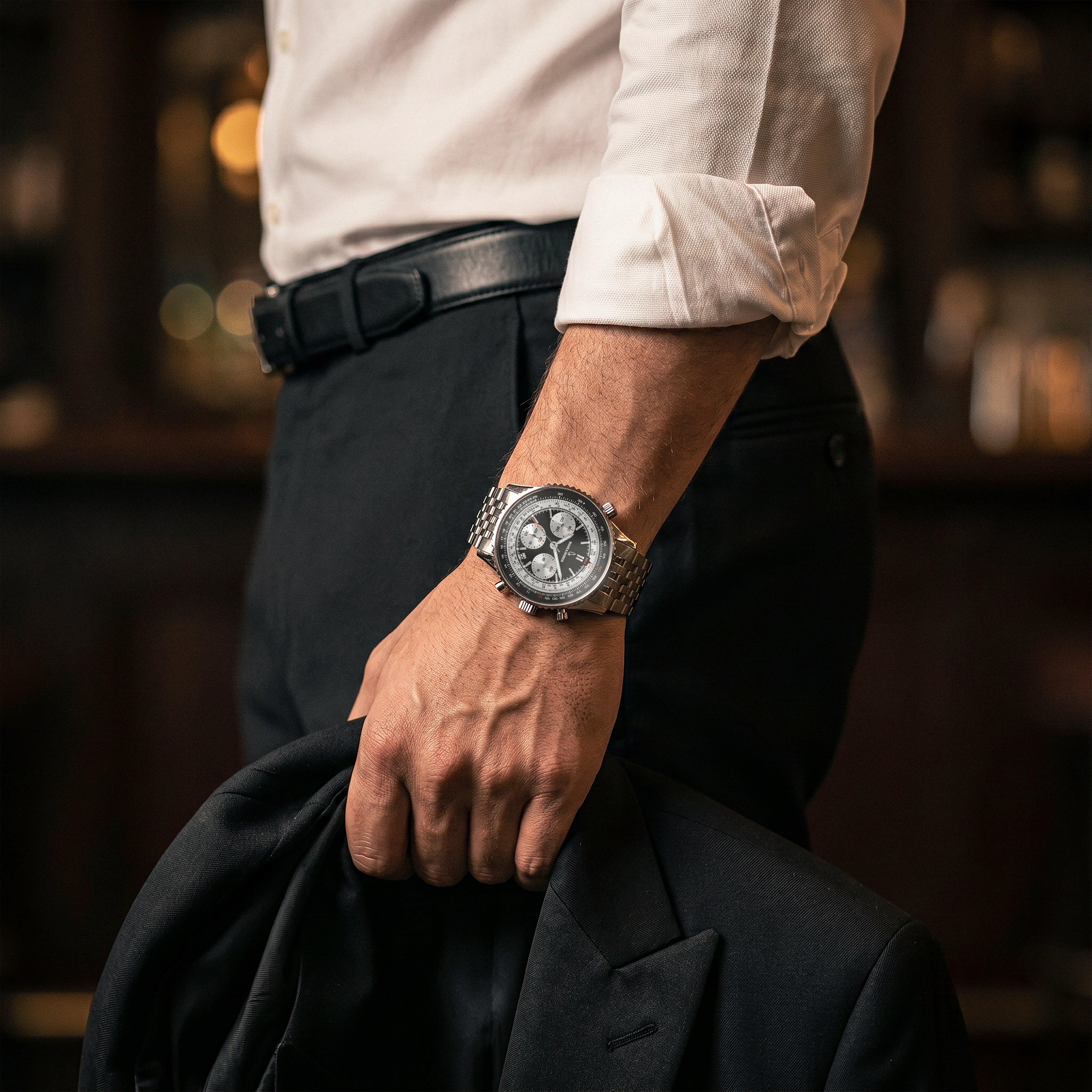 Meridian Bracelet Pilot 42mm Black