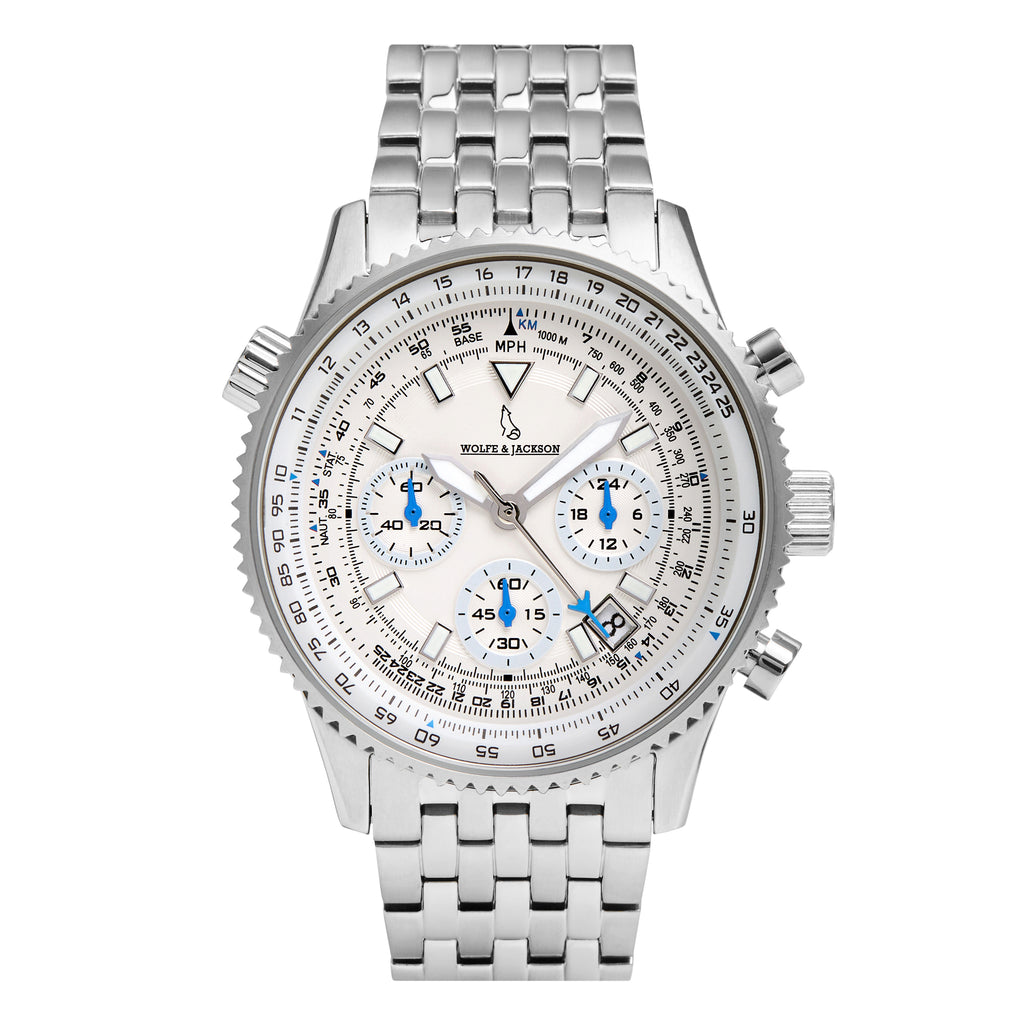 Meridian Bracelet Pilot 42mm White