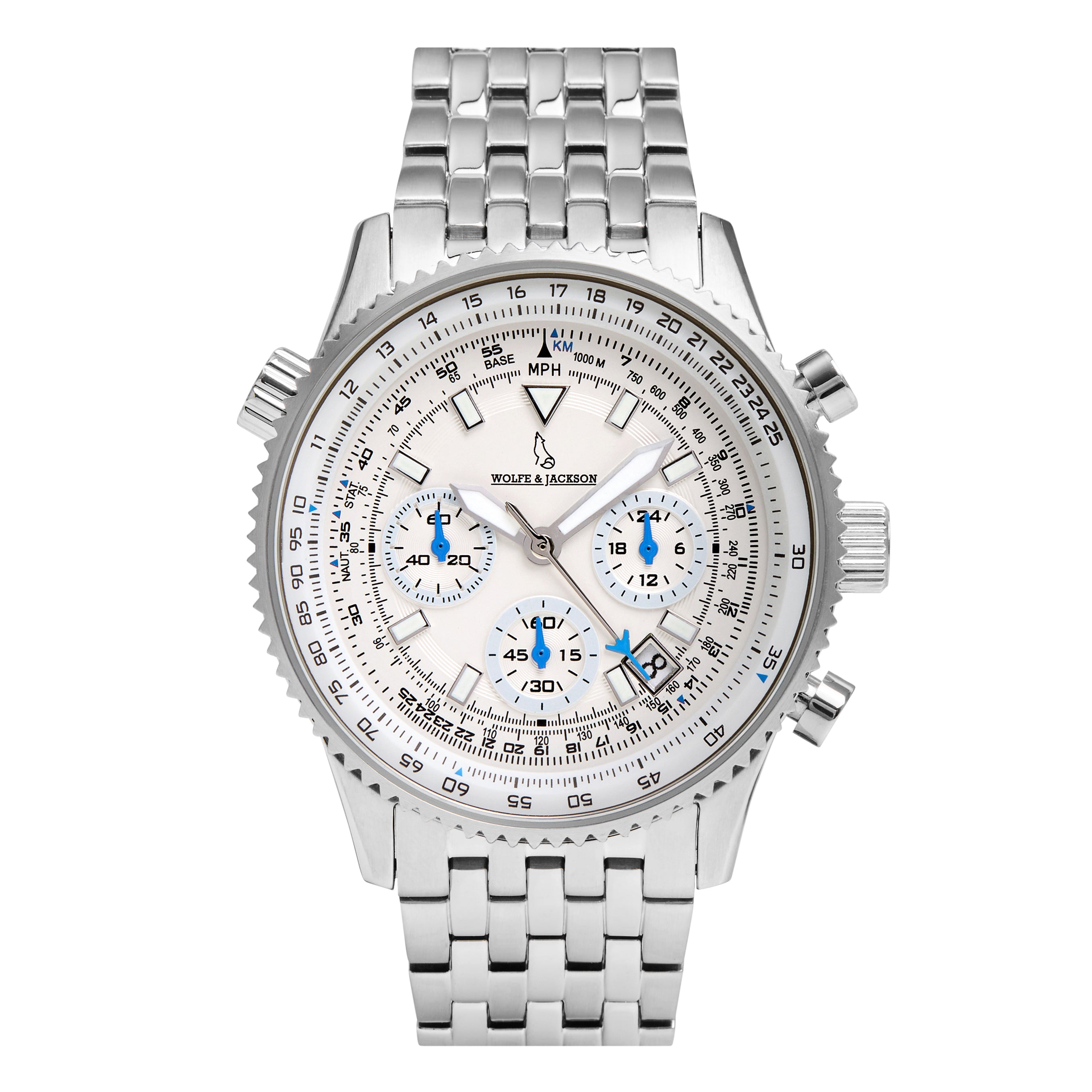 Meridian Bracelet Pilot 42mm White